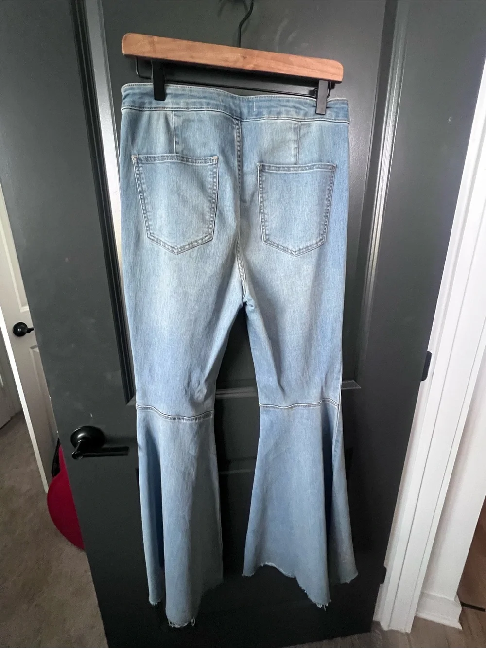 Free People Light Blue Women's Flared Jeans